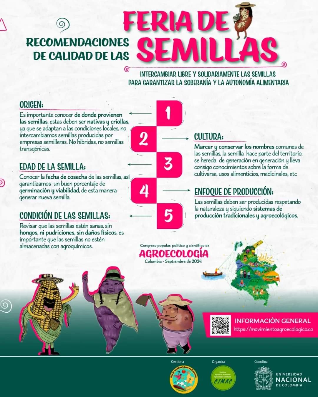 Intercambiar libre y solidariamente las semillas para garantizar la soberanía y autonomía alimentaria.